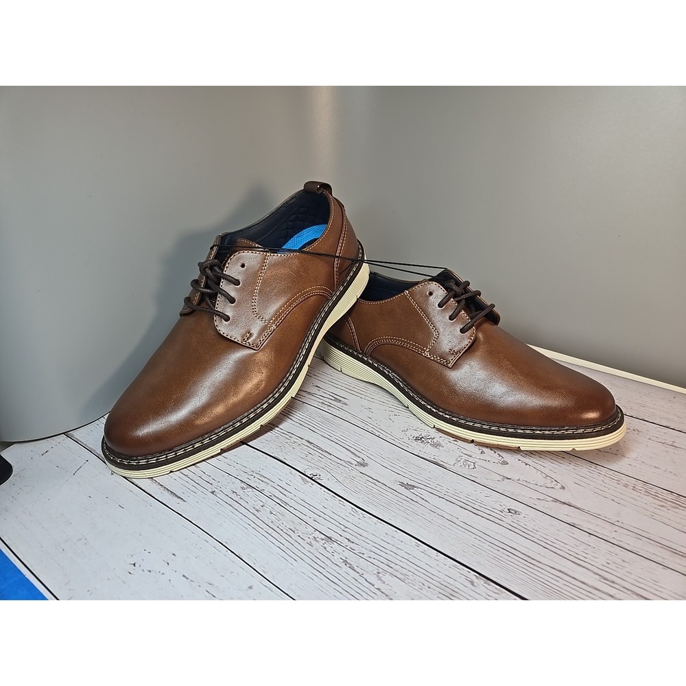 Dockers Mens Handel Dress Casual Lace Up Oxford‎ Shoe Brown Sz 8M